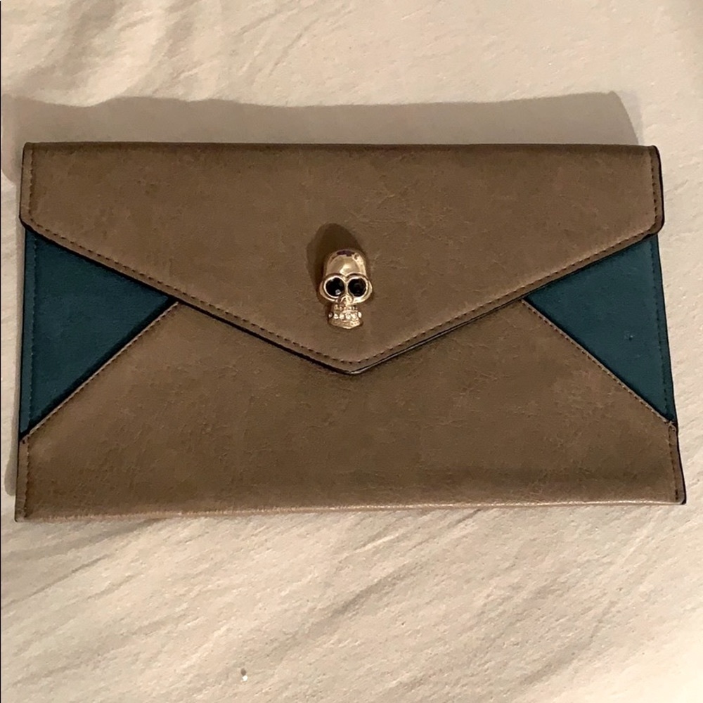 Skull Envelope Clutch Alexander McQueen inspired